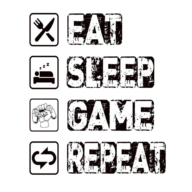Manger le jeu de sommeil Répéter