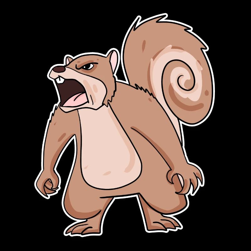 wütendes Eichhörnchen