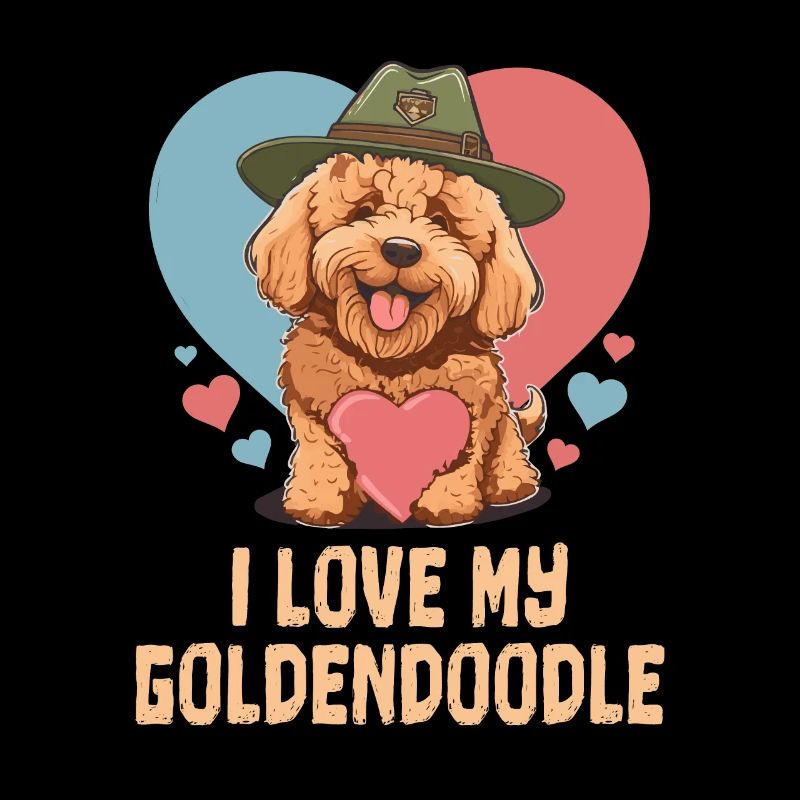 J’aime mon Goldendoodle Dog Dad Doodle Mama Mignon