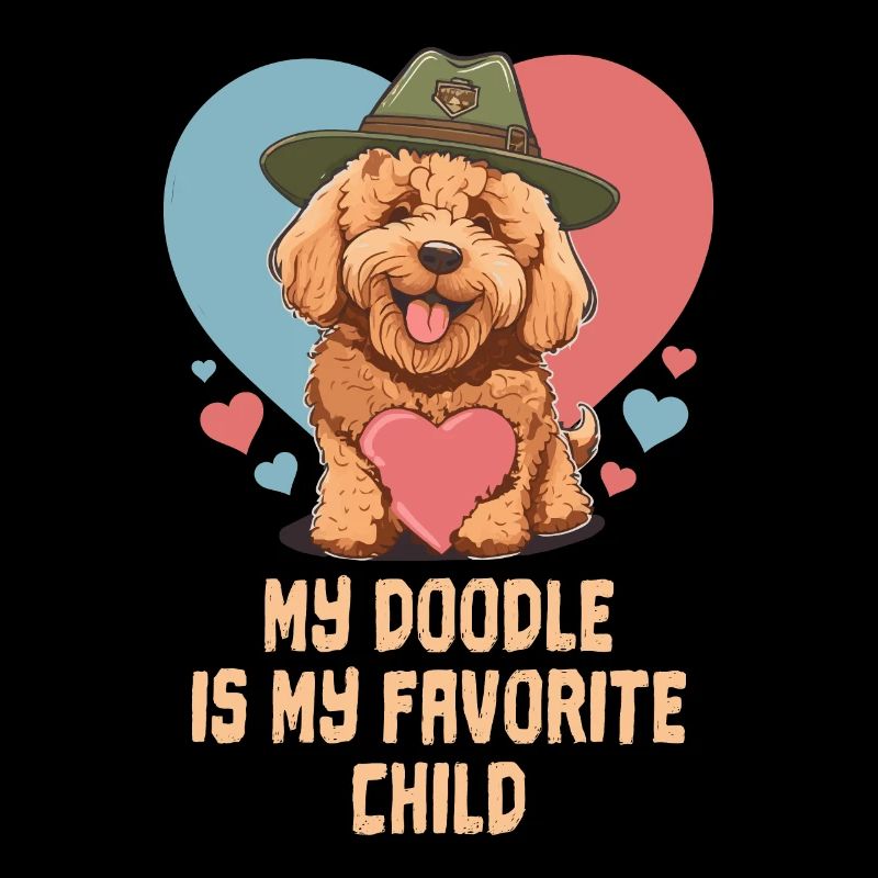 Mon Doodle est mon enfant préféré Goldendoodle Dad
