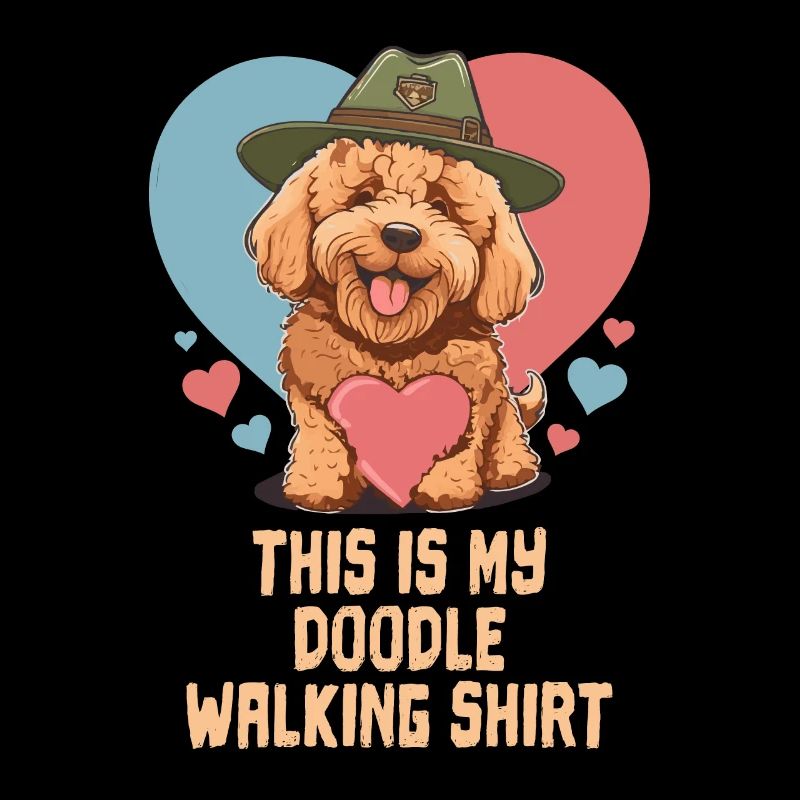 Ceci est mon chien de marche Doodle Walking Shirt Goldendoodle