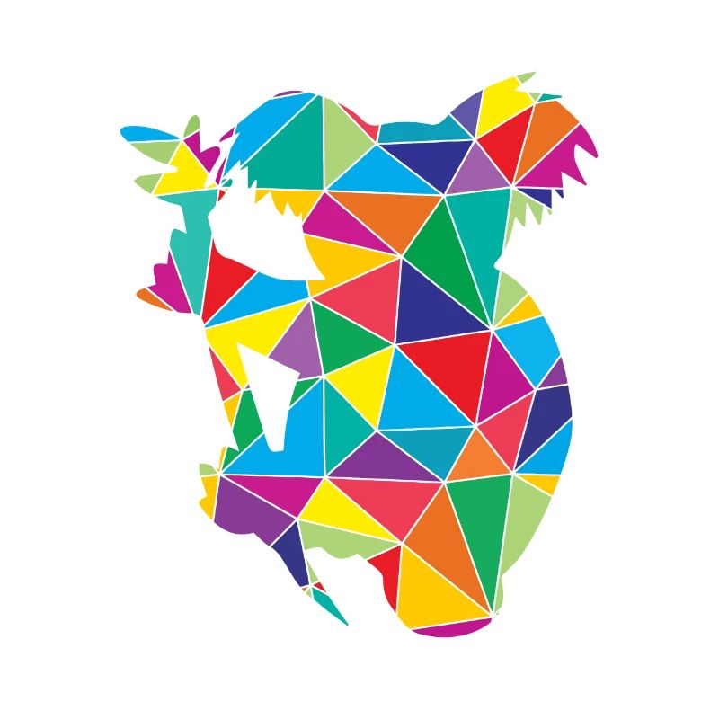 Low Poly Koala Geometry Polygon Koala
