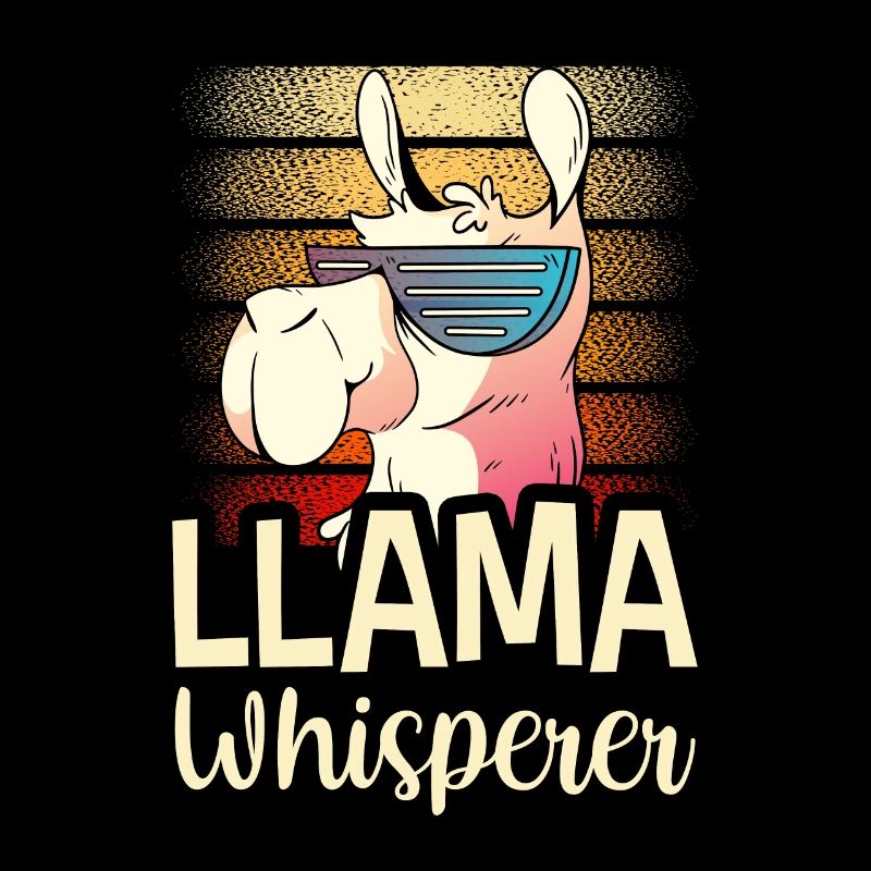 Lama Flüsterer Sprüche Lamas Llama Tier