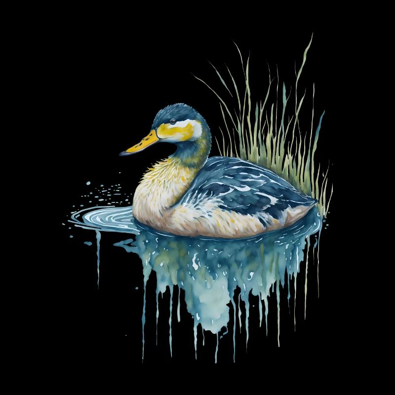 Canard aquarelle