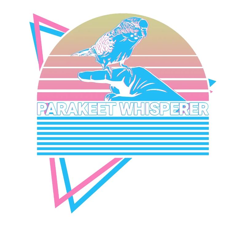 Budgie Parakeet Retro