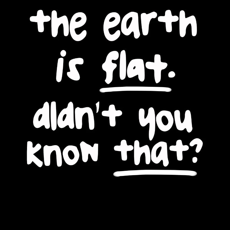 The Earth Is Flat Didn't You Know That?