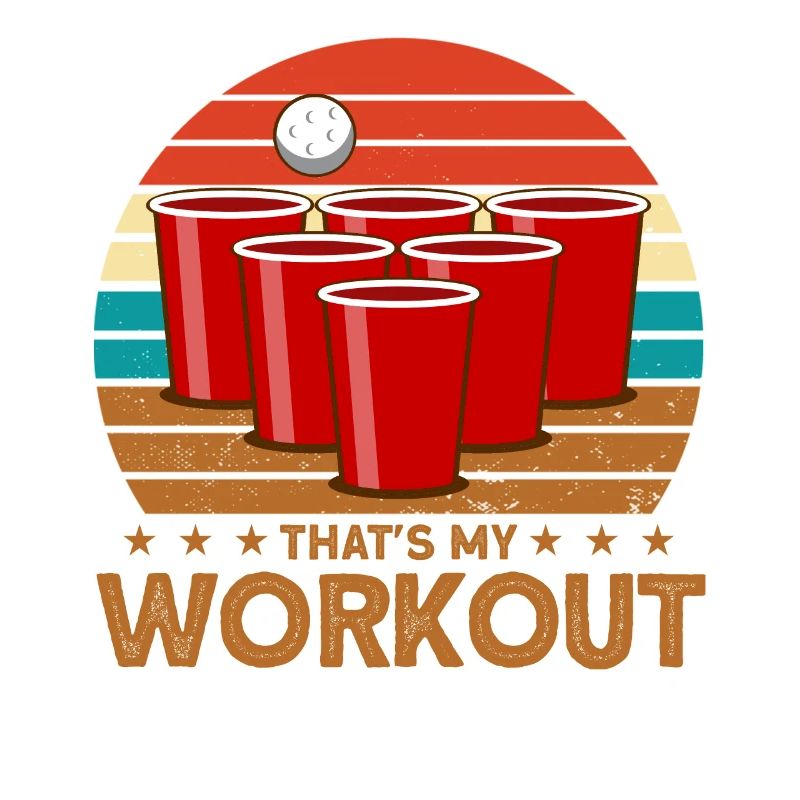 Bier Pong Champion Das ist mein Workout Geschenk