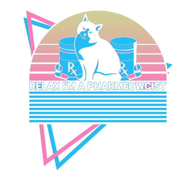 Pharmacist Pharmacy Cat Retro
