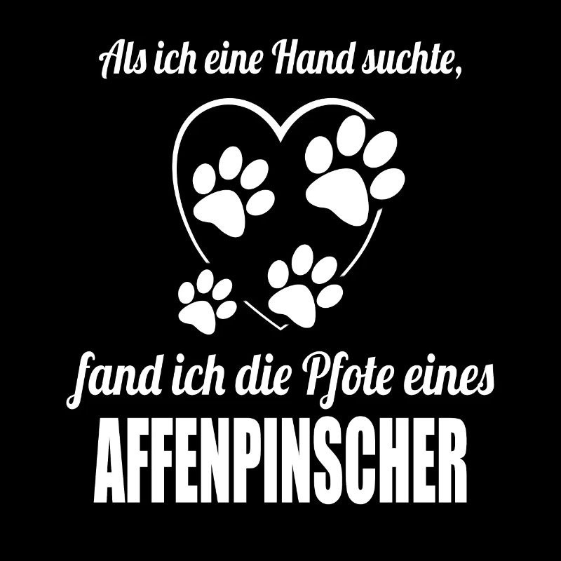 Hand & Pfote - Spruch - Affenpinscher