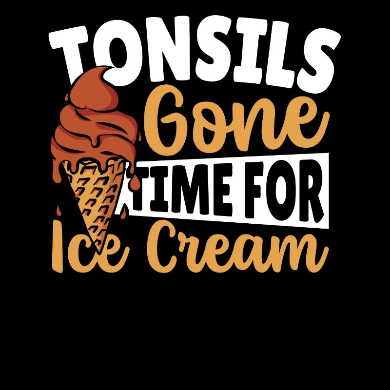 Tonsillen sind weg Zeit für Eiscreme Tonsillitis