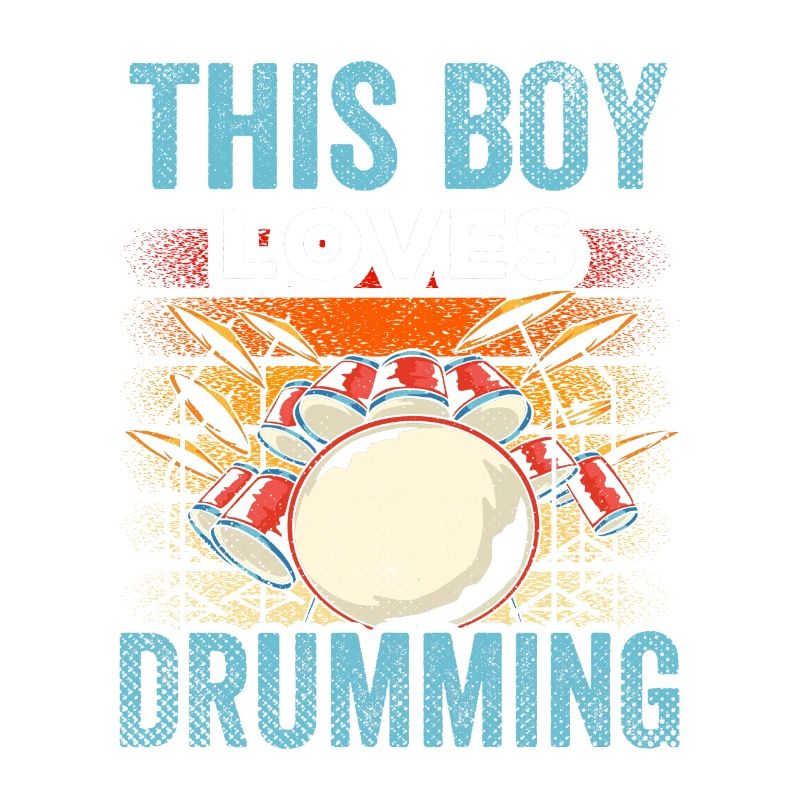This boy loves drumming drums