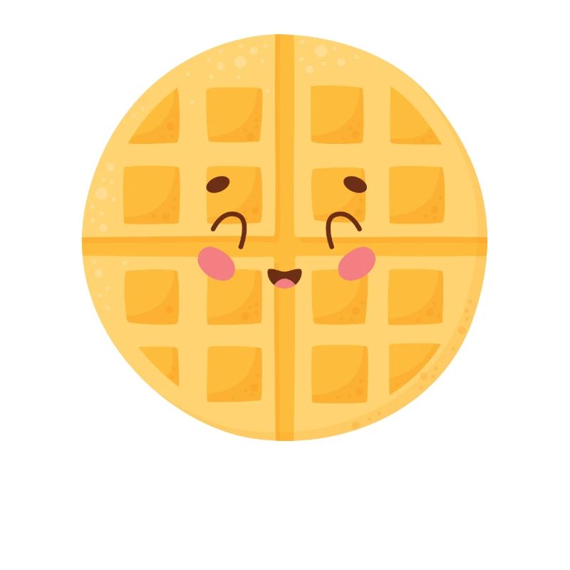 Cute Waffle Doodle