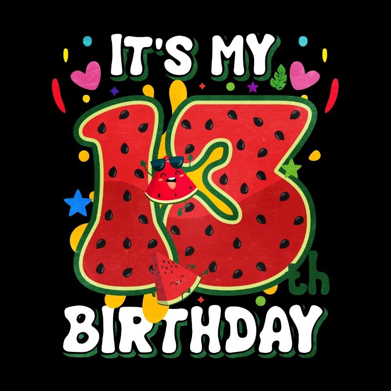 13. Geburtstag Wassermelone Sommer Geschenk