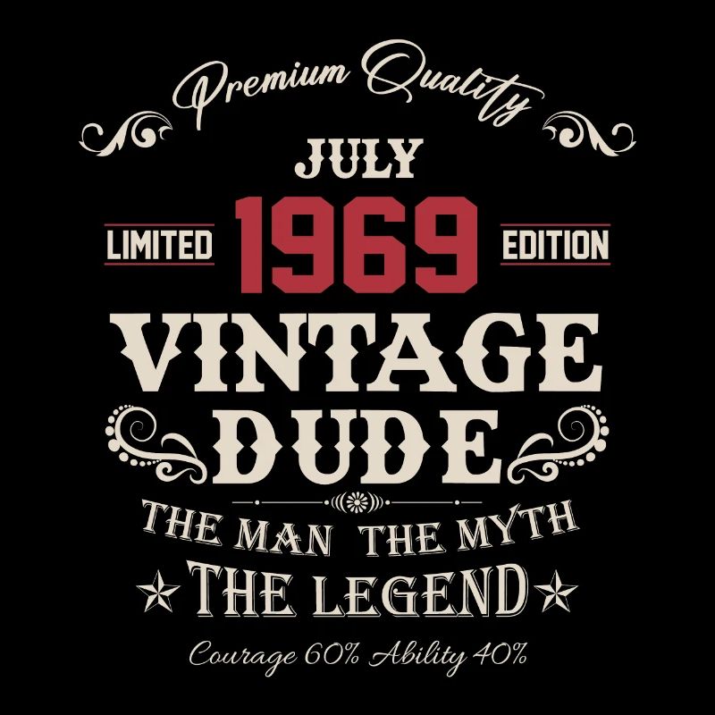 Juli 1969 Vintage Geburtstag Geschenk