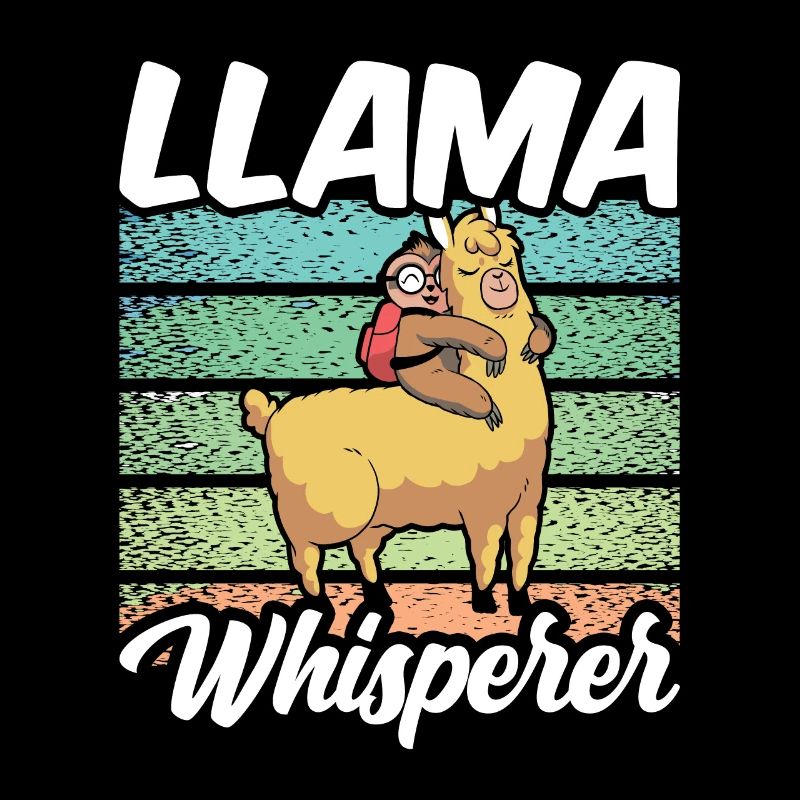 Lama Flüsterer Llama Tier Lamas Sprüche