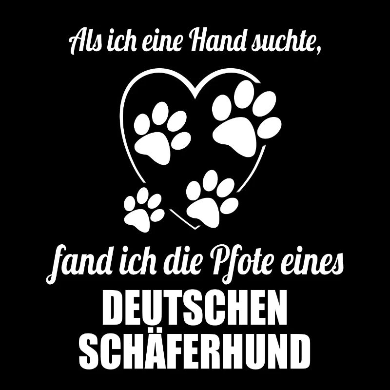 Hand & Pfote - Spruch - Deutscher Schäferhund