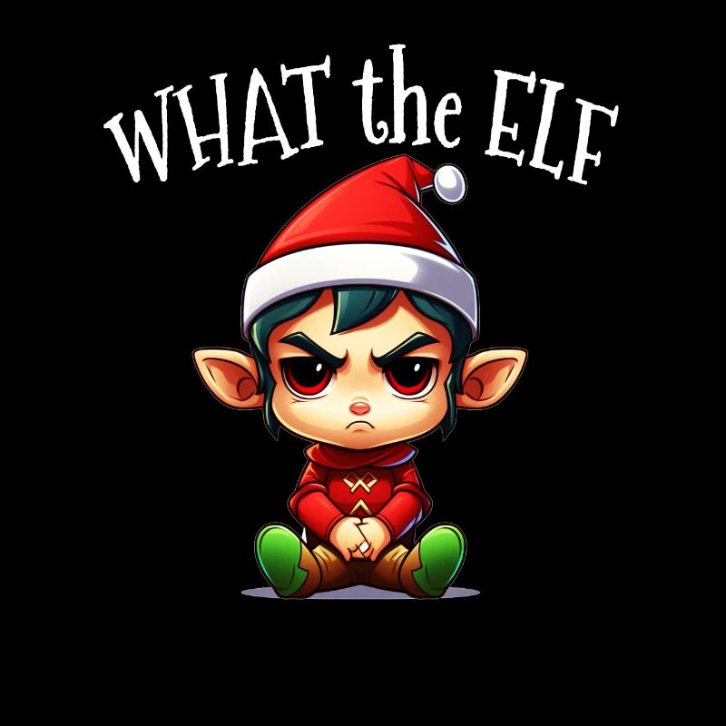 What the Elf - Sarcastic Christmas Elf