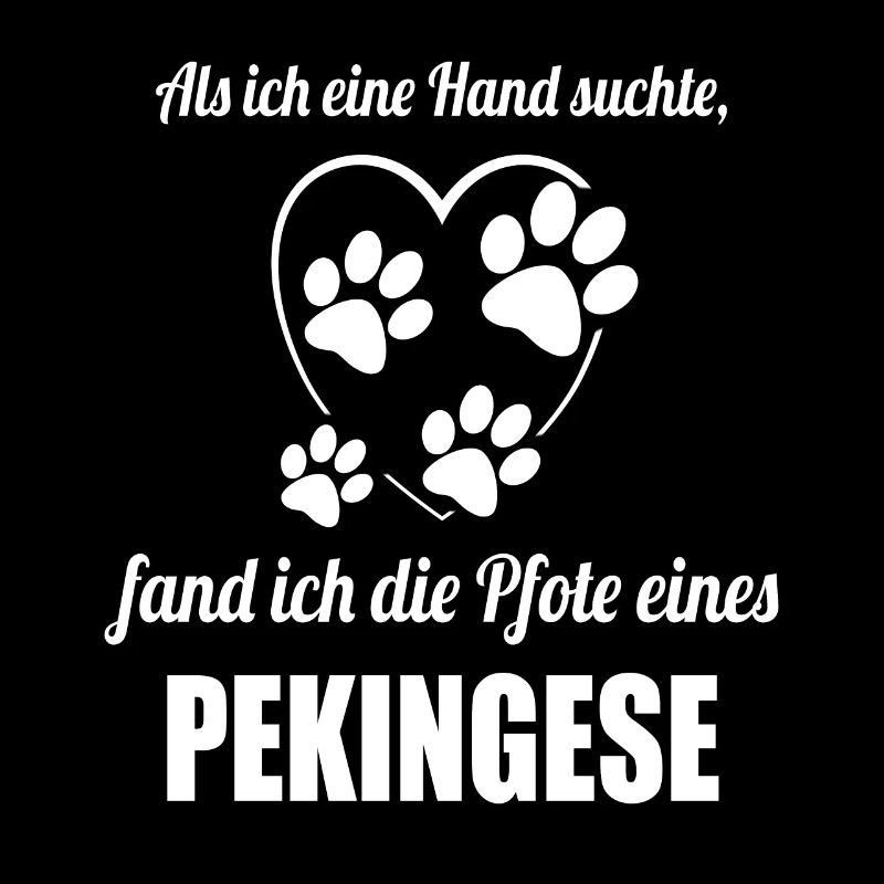Hand & Pfote - Spruch - Pekingese