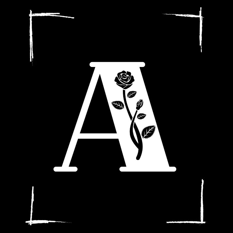 letter A initial