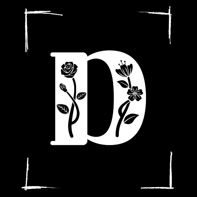 letter D initial