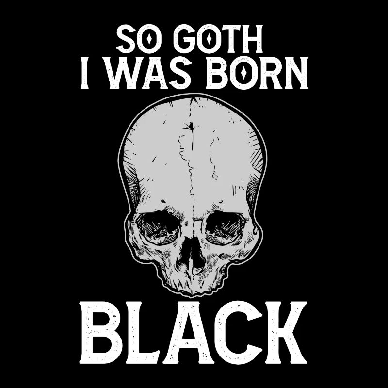 Funny Gothic skull