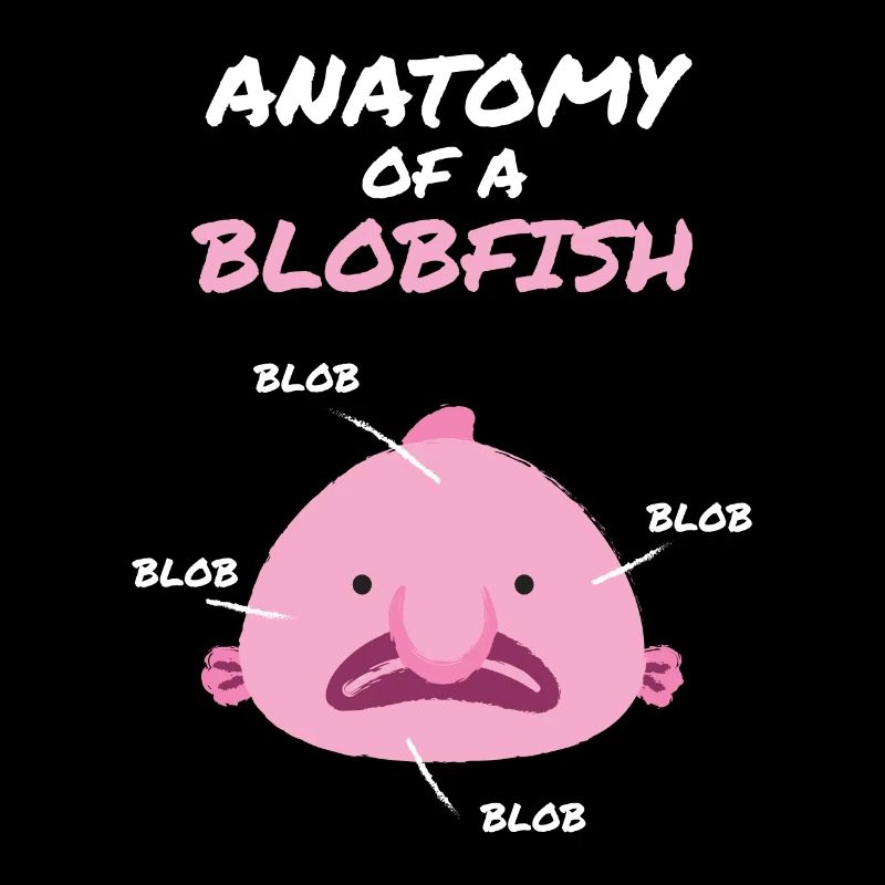 Anatomie d’un Blobfish Blob Fish Mer