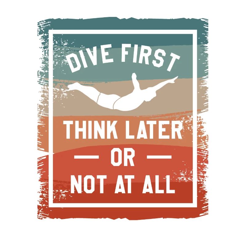 Erst tauchen, später denken oder gar nicht Klippenspringen