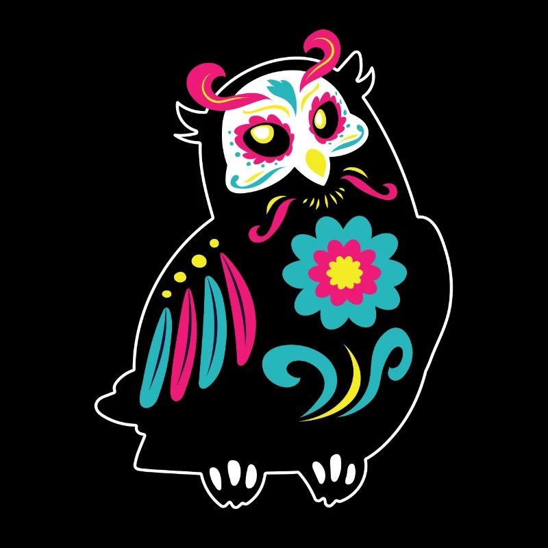 Dia de Los Muertos Eule Eulen Mexiko