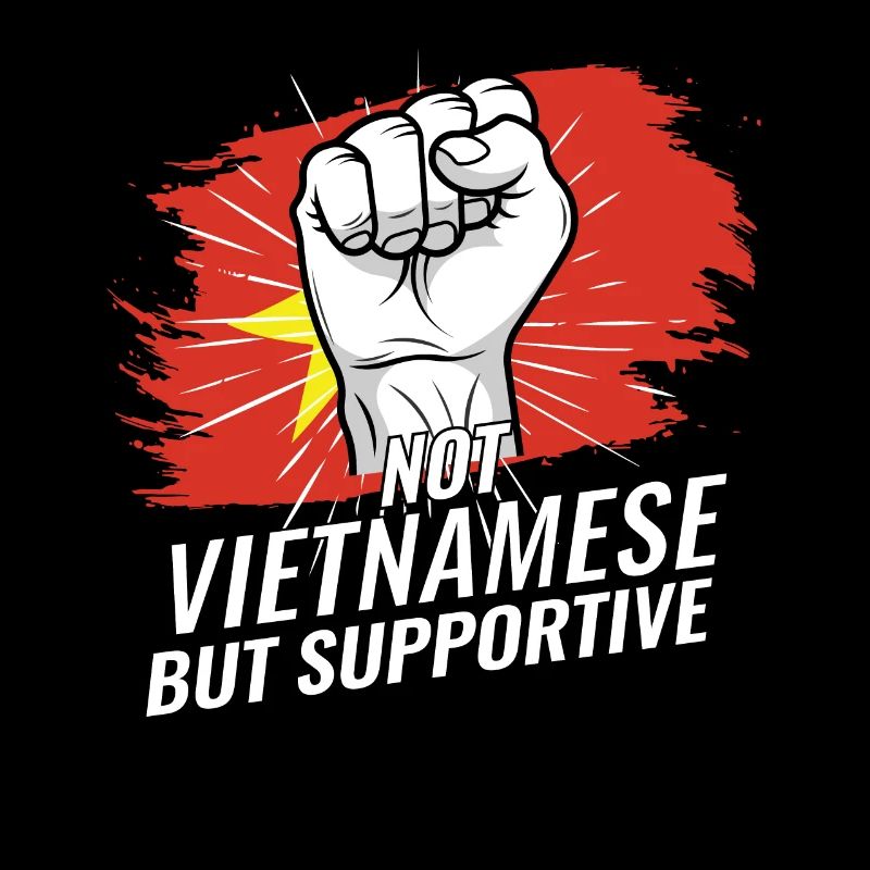 Not Vietnamese But Supportive Vietnam Flag