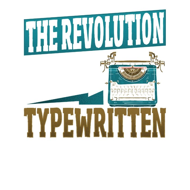 Die Revolution wird getippt Schreibmaschine Autor