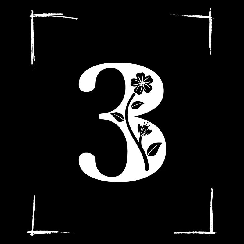 number 3 initial