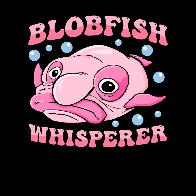 Costume de Blobfish - Visage de poisson Blob laid -