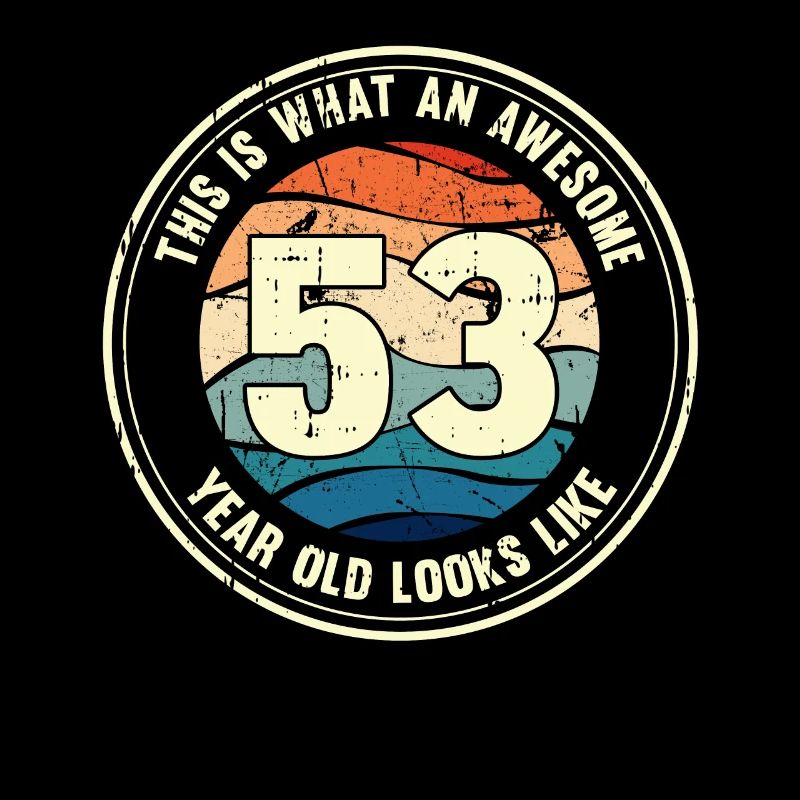 53rd birthday so you see with 53 retro gift