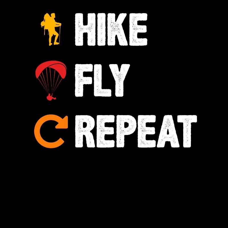 Paraglider Hike Fly Repeat Mountaineering