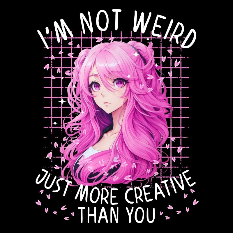 Fille Anime Manga Dire Étrange Creative