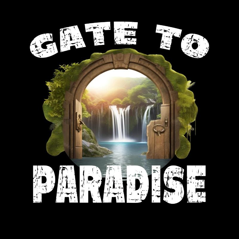 Gate To Paradise Tor Wasserfall Tür Paradies