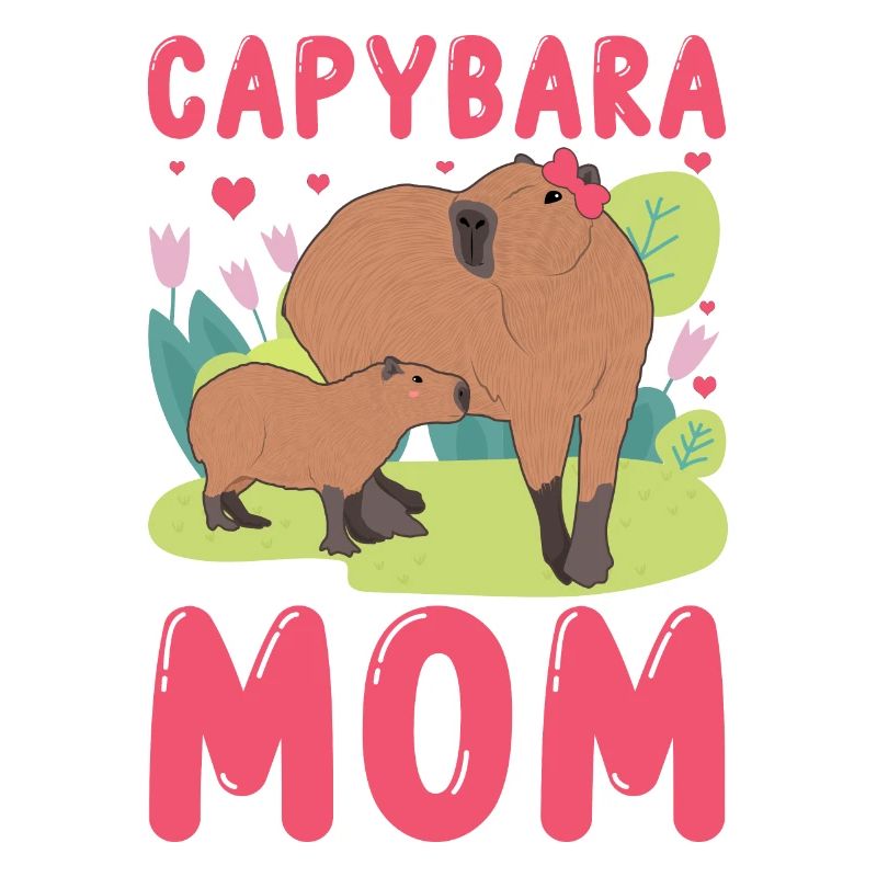 Funny Capybara Mama Mami