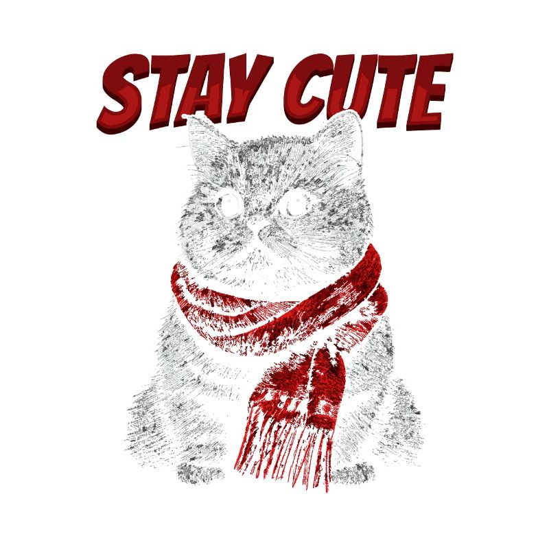 Echarpe de chat Restez mignon