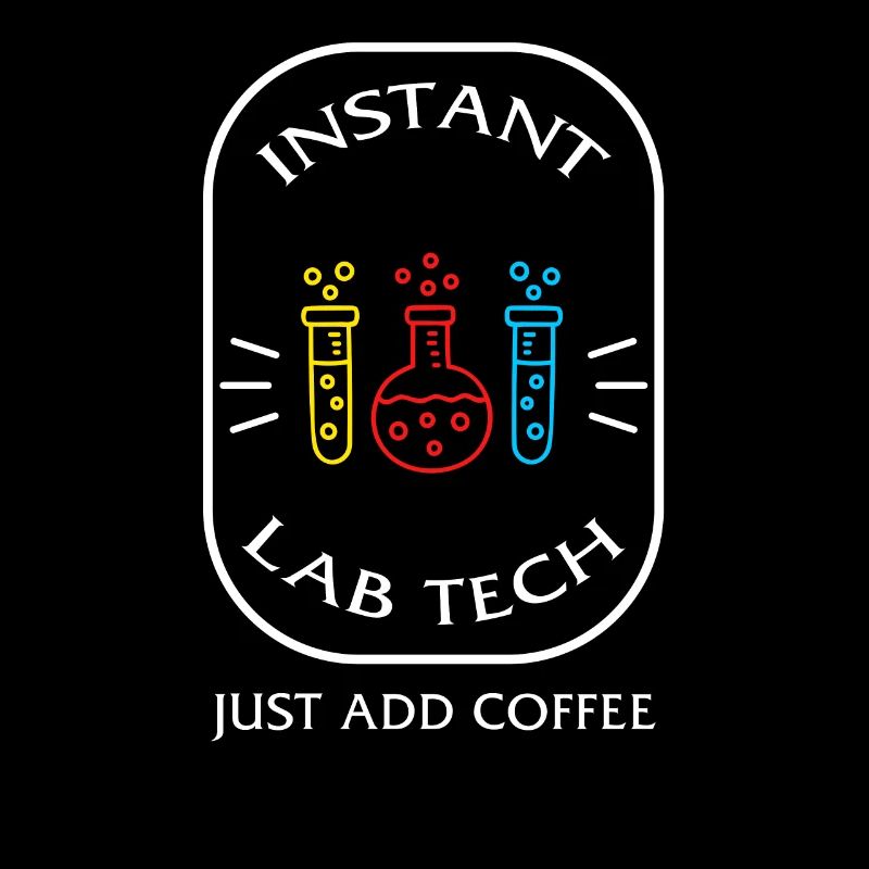 Chemise scientifique, Instant Lab Tech Il suffit d’ajouter du café