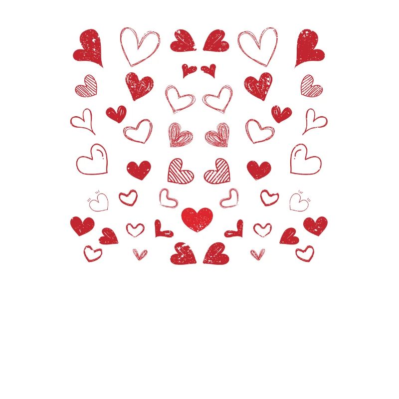 Hearts Pattern Saint-Valentin Mignon Love V-Day