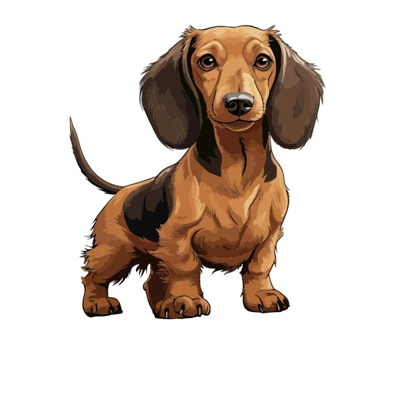 Dackel, Dachshund oder Teckel Niedlicher Jagdhund