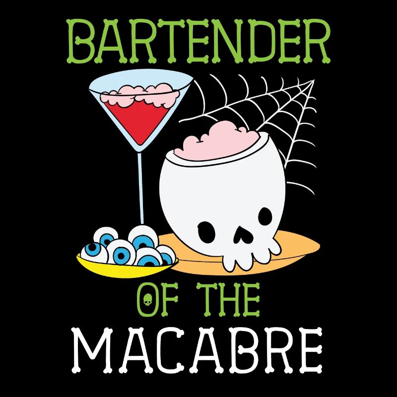 Bartender of the macabre bartender Halloween