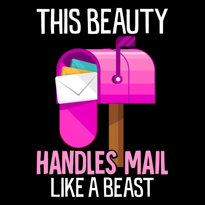 Female Postal Worker Mail Lady Funny Post Office