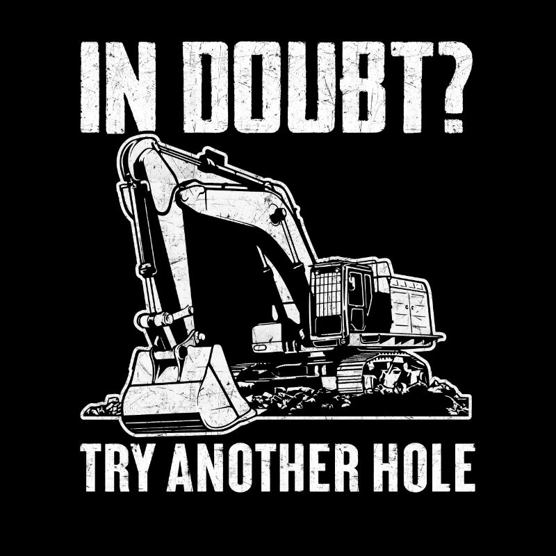 Funny excavator operator HEO