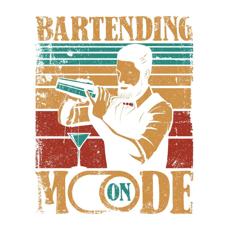 Bartending Mode On Barmann Bartender Mixologist