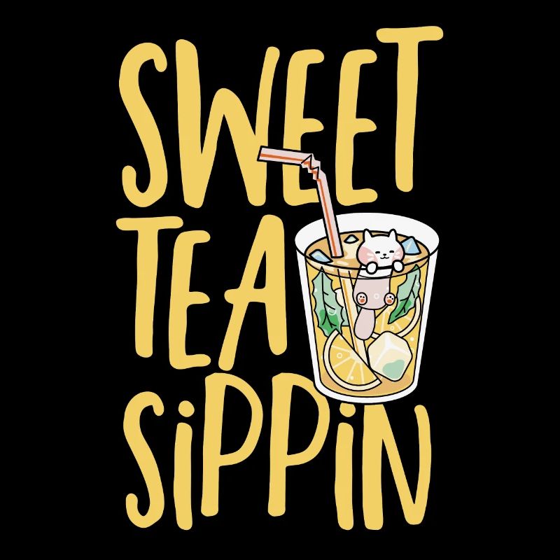 Süßer Tee Sippin Eistee Getränk Eistee