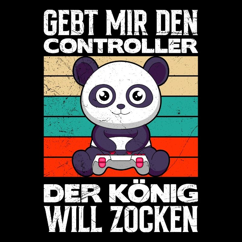 Gaming Panda Gebt Mir den Controller Video Gamer