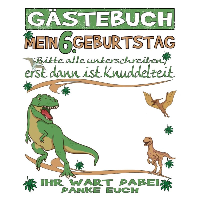 6. Geburtstag Junge & Mädchen Gästebuch