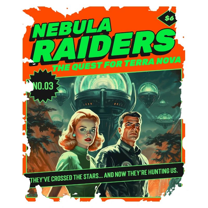 Nebula Raiders, 50s, 1950's Comic, Space