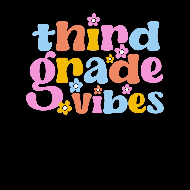 Third Grade Vibes Third Grade Team Retro 100
